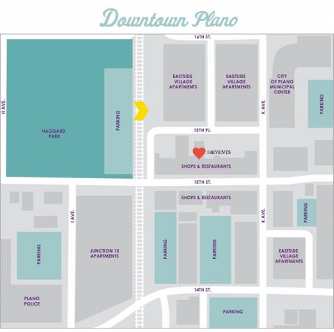 34 events downtown plano map