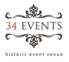 34 events historic event venue logo
