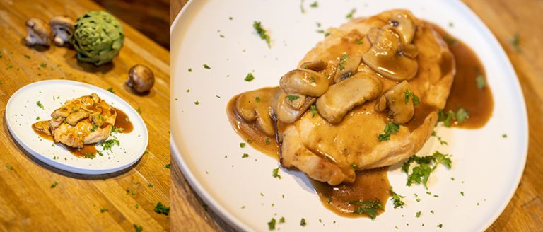 chicken marsala made with wine reduction marsala sauce 